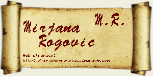 Mirjana Rogović vizit kartica